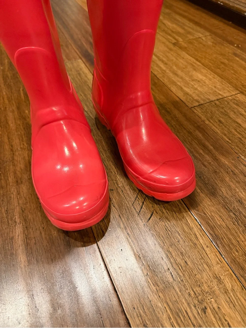 Hunter Tall Women's Rain Boots in Pinkish Red